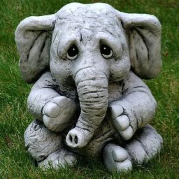Leisei - 1pc Figurine d'éléphant, Statue d'éléphant en résine, Figurine décorative de Paysage de