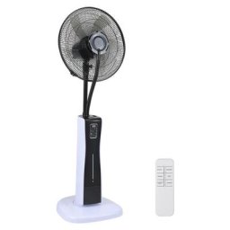 Ventilateur sur pied avec télécommande et affichage led - Minuterie, oscillation silencieuse à 80