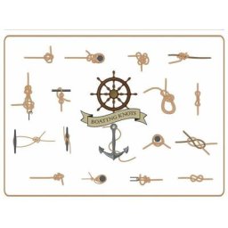 Set Table 40x30cm Noeud Marin + Bar - KISIKOL