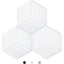 Dessous de plat en silicone Kitchen Pot Coaster Tapis de protection en silicone Teffa (Blanc, Raya