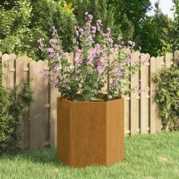 Bac à fleurs - Jardinière pour extérieur/intérieur jardin terrasse balcon - Gris 40x40x45 cm Acier