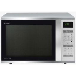 Sharp - Micro-ondes pose libre 40L 1050W 55cm, R971STW - Inox