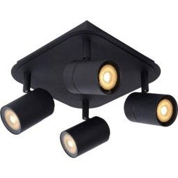 Spot plafond - 4xGU10 - Noir Lucide lennert