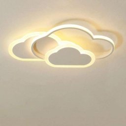 Plafonnier led, éclairage de plafond de décoration intérieure, lustre blanc en acrylique 32W, lampe