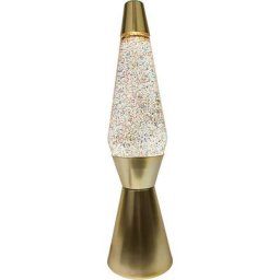 Fisura - Lampe à poser en métal et verre Paillettes - Doré