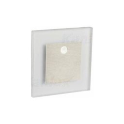 Applique led escalier Carré 0,8W à Détecteur DC12V Acier inoxydable apus - Blanc Chaud 3000K