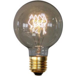 Ampoule Edison Globe à filaments Transparent - Laiton, Verre, Metal - Transparent