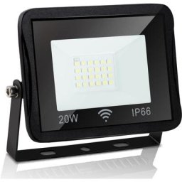 Projecteur led 20W avec Détecteur de Mouvement IP66 Etanche Spot Projecteur Extérieur à led Blanc