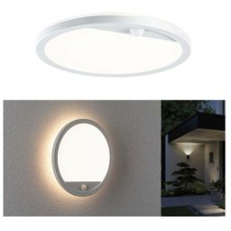 Lamina en panneau extérieur led avec détecteur de mouvement IP44 rond 280mm 1900LM 14.5W 3000K