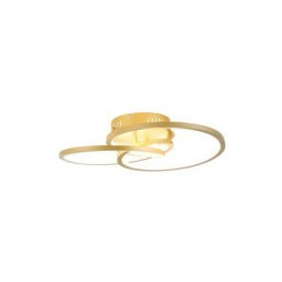 Rowin - led Dimmable Plafonnier Design variateur inclus - 1 lumière - l 45 cm - Doré/Laiton