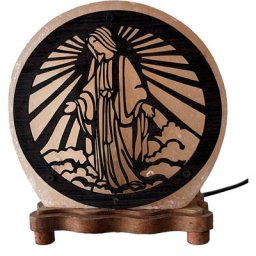 Zen Et Ethnique - Lampe de sel Vierge Miraculeuse env 3 kg