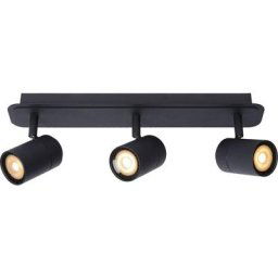 Spot plafond - 3xGU10 - Noir - Lucide LENNERT