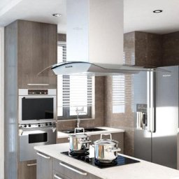 Hotte îlot 90 cm Acier inoxydable 756 m³/h led