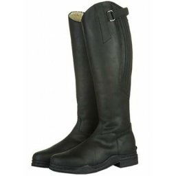 41, Noir: Bottes d'équitation Country Artic pour femmes et hommes en cuir graissé avec semelle