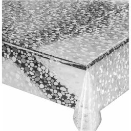 Nappe Transparente Moderne Résistante aux Taches Plastifié Couverture de Table en Pvc Brillant