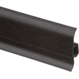Plinthe goulotte pvc 59x2500 mm Wenge noir Lot de 10 - Wenge noir