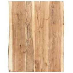 Hommoo - Dessus de table Bois d'acacia massif 80x(50-60)x3,8 cm
