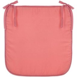Galette de chaise corail en microfibre 39X39 Atmosphera créateur d'intérieur