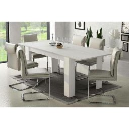 Table de salle à manger extensible, Console extensible, Table moderne avec rallonge, 160 /