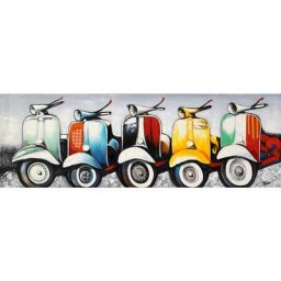 Toile en lin à l'huile, Vespa 50x150x3,5 cm