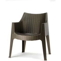 Chaise tissée design - maxima - deco - Bronze