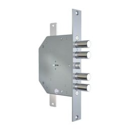 Serrure de sécurité triple à double panneton cr art.2151/28 plus pour insérer des clés courtes +