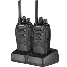 2Pcs Talkie Walkie 1500mAh 5.00W Talkie Walkie Rechargeable avec usb Base de Chargement et