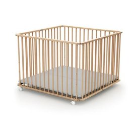 WEBABY - Parc pliant - Hêtre verni
