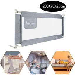 Barrière de lit Barrière de lit Barrière de lit sûre et réglable en hauteur 200 cm barriã¨res de