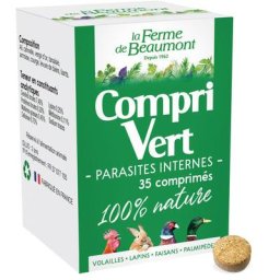 Ferme De Beaumont - CompriVert Purge en comprimés 35 comprimés volailles