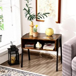 Tables de Chevet de Lit Empilables, Table de Nuit de Style Industriel Table d'Appoint avec
