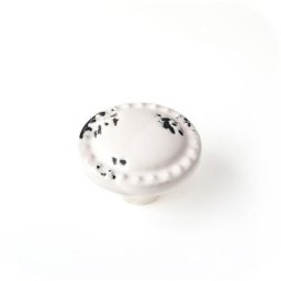 Bouton de meuble Style décoratif en porcelaine Fini crème Mesures 393925mm Système de fixation