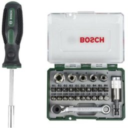2607017331 Mini jeu de tournevis à cliquet 27 unités - Bosch