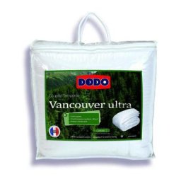 Couette 240 x 260 cm Dodo Tempérée - 100% fibre polyester - Pour 2 personnes - Blanc