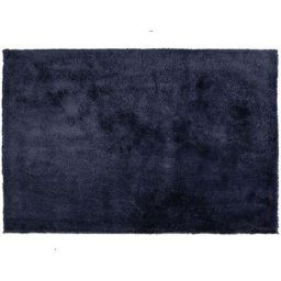 Tapis Épais 160 x 230 cm en Tissu Coton Bleu Doux au Toucher pour Chambre et Salon Moderne Beliani
