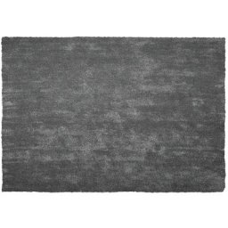 Tapis Poils Longs Shaggy Gris Foncé en Polyester et Coton Très Doux au Toucher pour Chambre ou