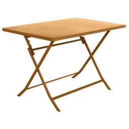Table rectangulaire pliante Greensboro 4p ocre Hespéride - Ocre - Ocre
