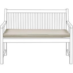 Coussin d'Assise Taupe pour Banc de Jardin en Tissu Hydrofuge Anti-UV et Anti-Taches Idéal pour