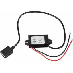 DC-DC Adaptateur abaisseur 12V / 24V à USB 5V 3A Convertisseur Convertisseur Étanche Convertisseurs