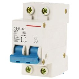 Disjoncteur miniature 2P 32A 400V pour système de distribution d'éclairage