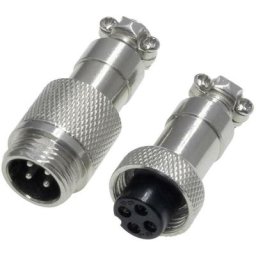 453548 Connecteur rond mâle, Femelle Nombre total de pôles: 4 1 set D733882