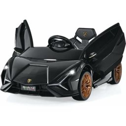 Lamborghini Voiture de Sport Électrique 12V pour Enfants 3-8Ans, 2 Portes Papillons, Effets Sonores
