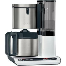 Bosch Haushalt - TKA8A681 Cafetière acier inoxydable, blanc Nombre de tasse=8 verseuse thermofuge
