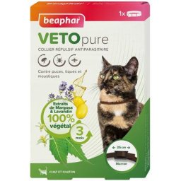Beaphar - Collier insectifuge chat et chaton VETOpure : Marron - Marron