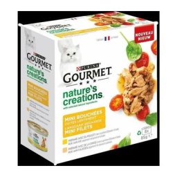 Gourmet - purina mini bouchées - poulet et dinde - 8 x 85 g