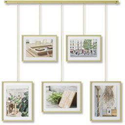 Exhibit cadres 10x15 et 13x18 suspendus, Laiton mat - Umbra