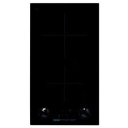 Nord Inox - Domino vitrocéramique noir en verre à manette, 29x51 cm