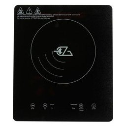 Plaque de cuisson Induction 1800W 1 foyer à Poser ou Encastrable Noir - Noir - Incasa