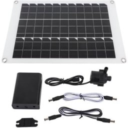 Jeffergarden - Kit de pompe de fontaine solaire 20W panneau alimenté à l'eau Submersible à faible