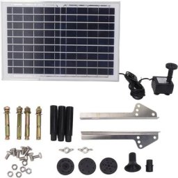 Jeffergarden - Pompe de fontaine solaire 9V 10W facile à installer Kit de pompe de bassin de